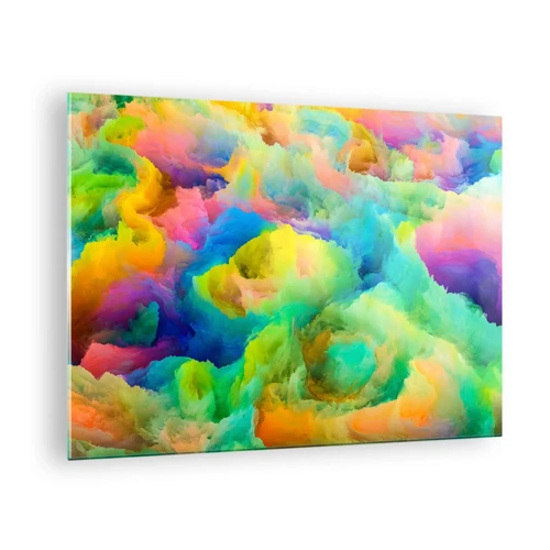 Glasbild - Bild auf glas - Regenbogen unten - 70x50 cm