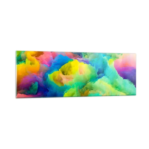 Glasbild - Bild auf glas - Regenbogen unten - 90x30 cm