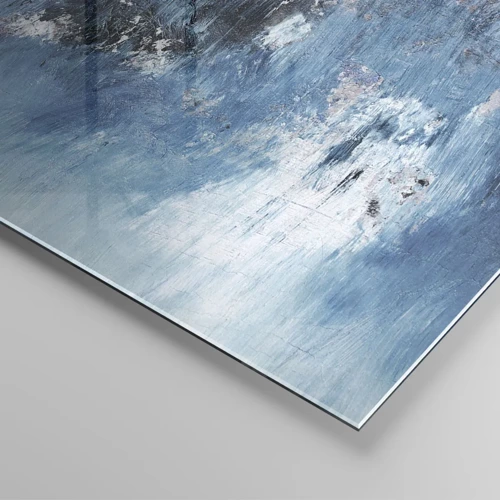 Glasbild - Bild auf glas - Rhapsodie in Blau - 100x40 cm