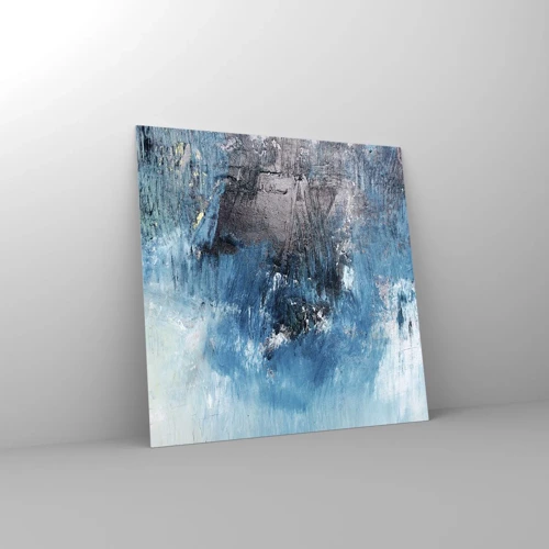 Glasbild - Bild auf glas - Rhapsodie in Blau - 30x30 cm