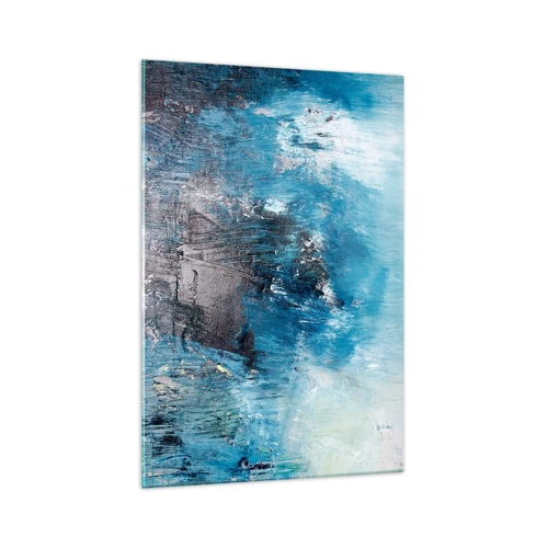 Glasbild - Bild auf glas - Rhapsodie in Blau - 70x100 cm