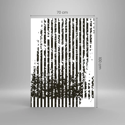 Glasbild - Bild auf glas - Rhythmus und Rauschen - 70x100 cm