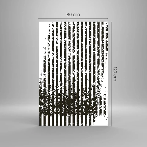 Glasbild - Bild auf glas - Rhythmus und Rauschen - 80x120 cm