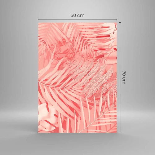 Glasbild - Bild auf glas - Rosa Konzept - 50x70 cm