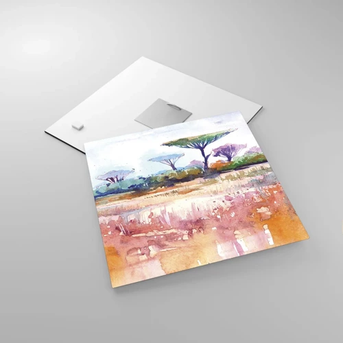 Glasbild - Bild auf glas - Savannah-Farben - 30x30 cm