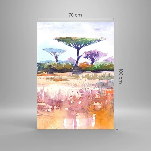 Glasbild - Bild auf glas - Savannah-Farben - 70x100 cm