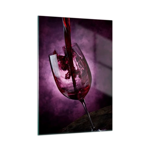 Glasbild - Bild auf glas - Scharlachrot? Karminrot? Nein, Rubin. - 50x70 cm