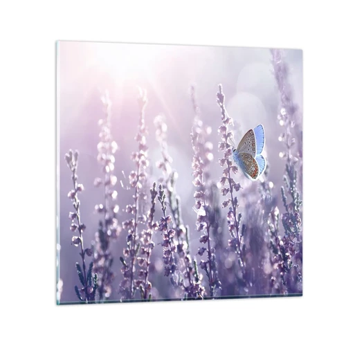 Glasbild - Bild auf glas - Schmetterlingskuss - 30x30 cm