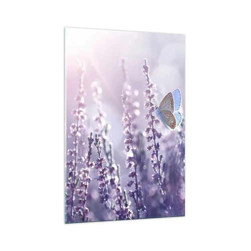 Glasbild - Bild auf glas - Schmetterlingskuss - 70x100 cm