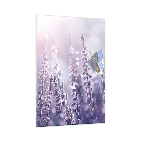Glasbild - Bild auf glas - Schmetterlingskuss - 80x120 cm