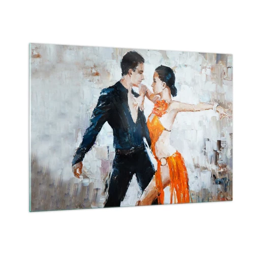 Glasbild - Bild auf glas - Schmutziges Tanzen - 100x70 cm