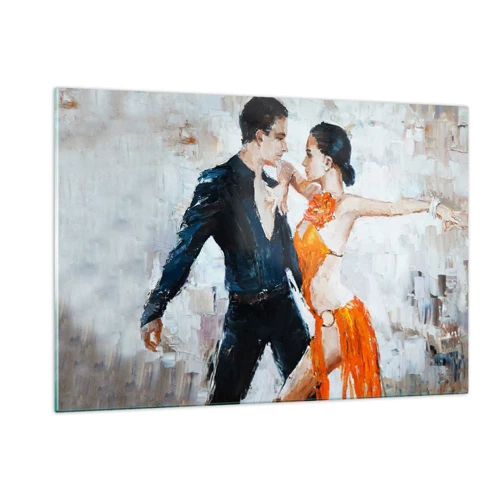 Glasbild - Bild auf glas - Schmutziges Tanzen - 120x80 cm