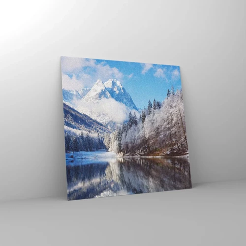 Glasbild - Bild auf glas - Schneefang - 70x70 cm