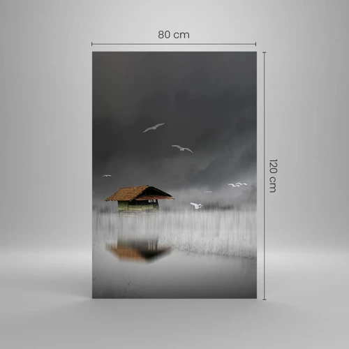 Glasbild - Bild auf glas - Schutz vor Regen - 80x120 cm