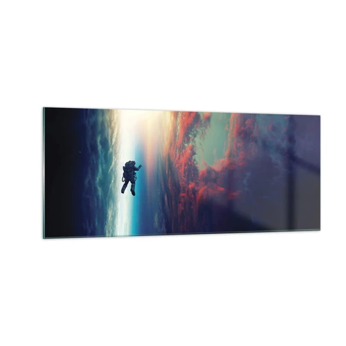 Glasbild - Bild auf glas - Sich dem Universum stellen - 100x40 cm