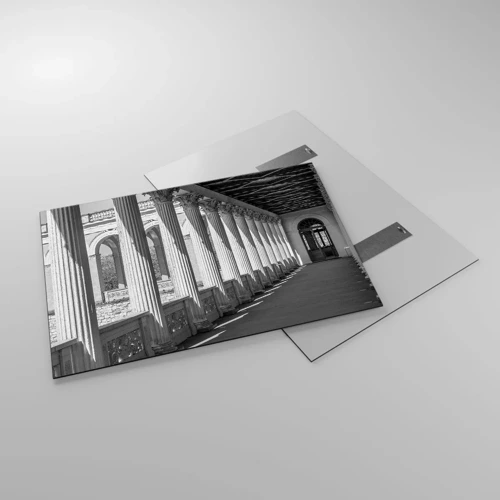 Glasbild - Bild auf glas - Sonnige Arkade - 100x70 cm