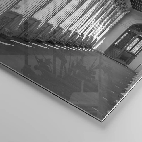 Glasbild - Bild auf glas - Sonnige Arkade - 80x120 cm