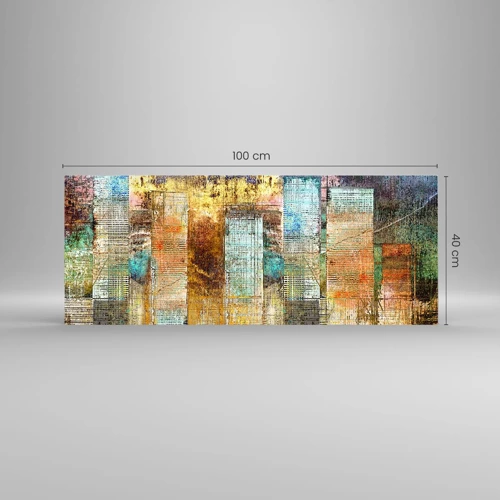 Glasbild - Bild auf glas - Sonnige Metropole - 100x40 cm