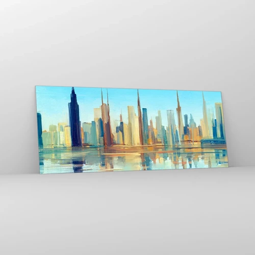 Glasbild - Bild auf glas - Sonnige Metropole - 100x40 cm