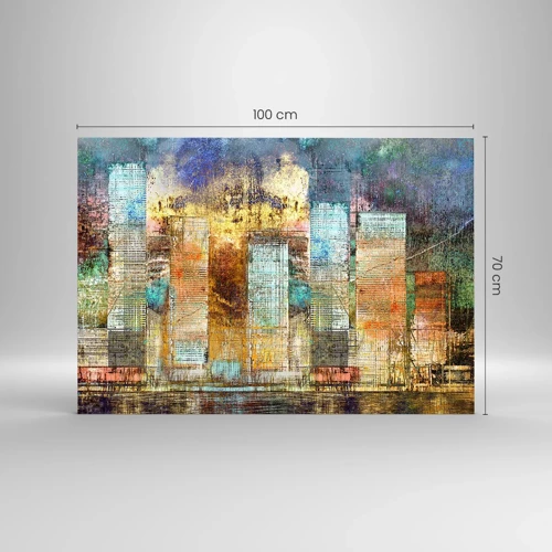 Glasbild - Bild auf glas - Sonnige Metropole - 100x70 cm