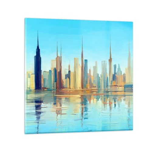 Glasbild - Bild auf glas - Sonnige Metropole - 60x60 cm