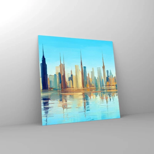 Glasbild - Bild auf glas - Sonnige Metropole - 60x60 cm