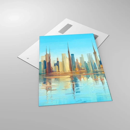 Glasbild - Bild auf glas - Sonnige Metropole - 70x100 cm