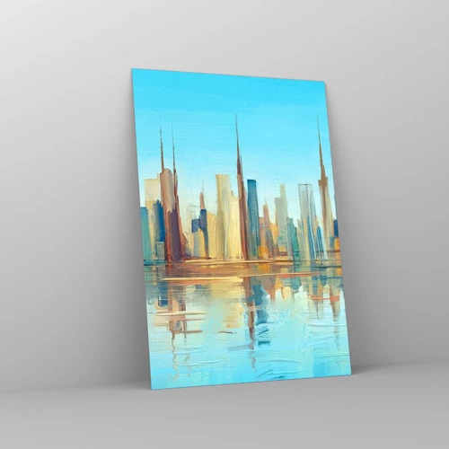Glasbild - Bild auf glas - Sonnige Metropole - 70x100 cm