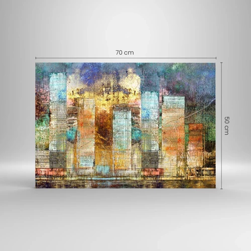 Glasbild - Bild auf glas - Sonnige Metropole - 70x50 cm