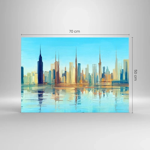 Glasbild - Bild auf glas - Sonnige Metropole - 70x50 cm