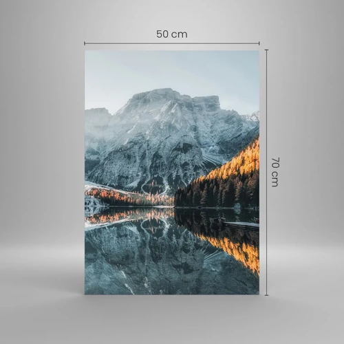 Glasbild - Bild auf glas - Spiegellandschaft - 50x70 cm