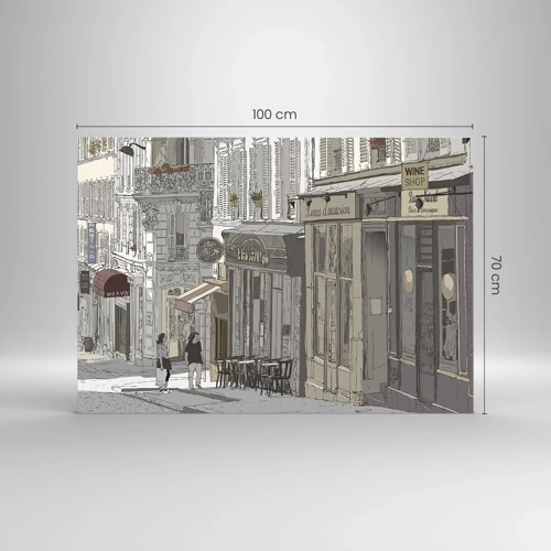 Glasbild - Bild auf glas - Stadtfreuden - 100x70 cm