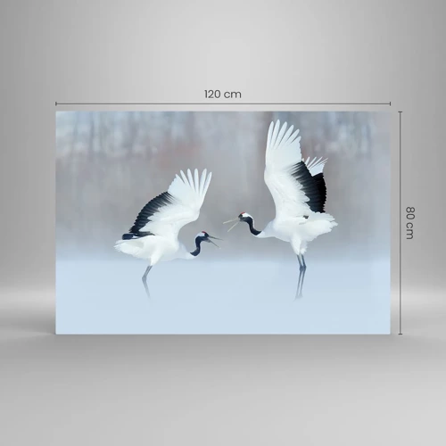 Glasbild - Bild auf glas - Tanz im Nebel - 120x80 cm