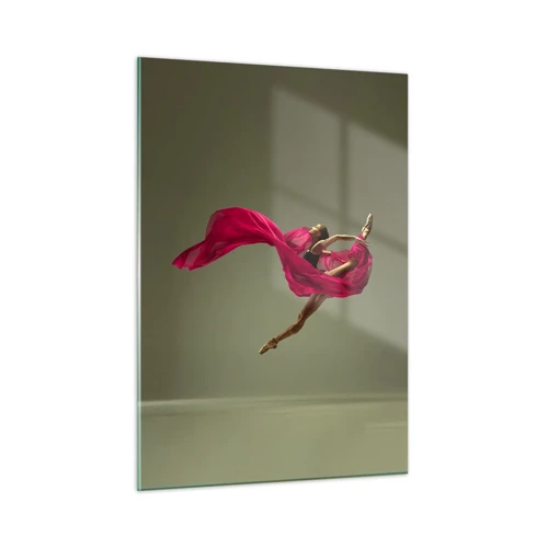 Glasbild - Bild auf glas - Tanzende Flamme - 50x70 cm