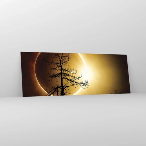 Glasbild - Bild auf glas - Totale Finsternis - 140x50 cm