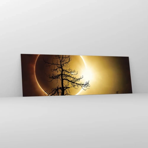 Glasbild - Bild auf glas - Totale Finsternis - 90x30 cm