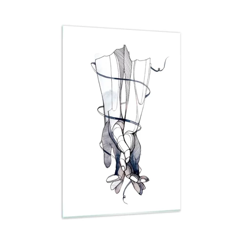 Glasbild - Bild auf glas - Touch-Studie - 80x120 cm