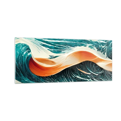 Glasbild - Bild auf glas - Traum eines Surfers - 100x40 cm