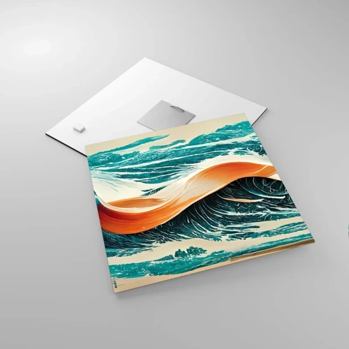 Glasbild - Bild auf glas - Traum eines Surfers - 30x30 cm