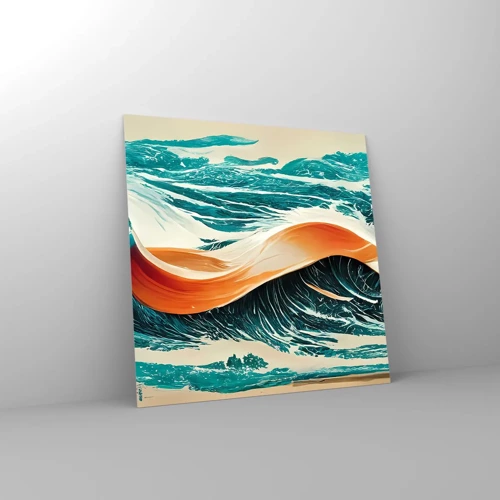 Glasbild - Bild auf glas - Traum eines Surfers - 30x30 cm