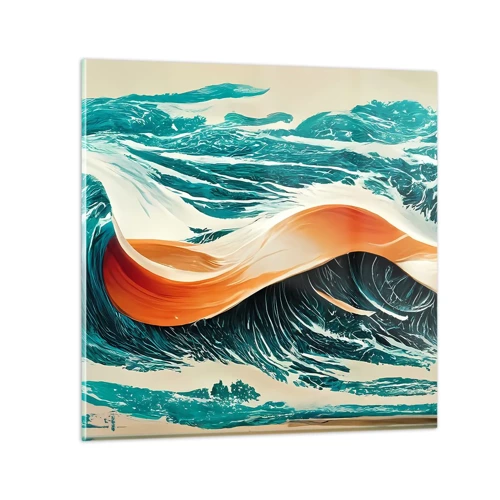 Glasbild - Bild auf glas - Traum eines Surfers - 50x50 cm