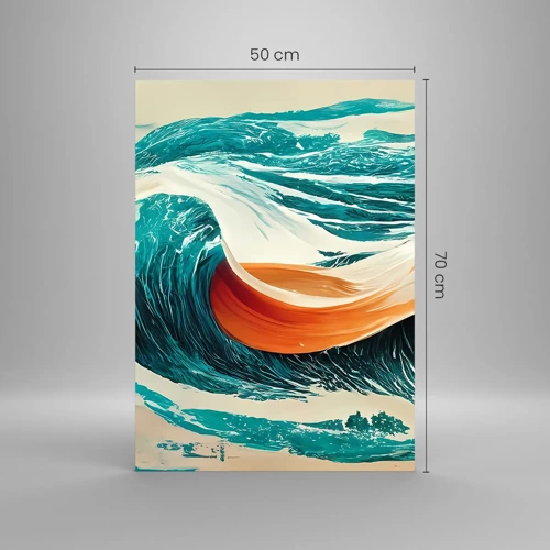 Glasbild - Bild auf glas - Traum eines Surfers - 50x70 cm