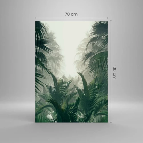 Glasbild - Bild auf glas - Tropisches Geheimnis - 70x100 cm
