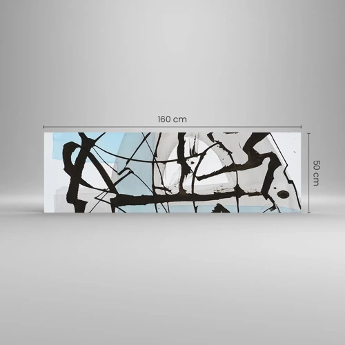 Glasbild - Bild auf glas - Trotzdem blau - 160x50 cm