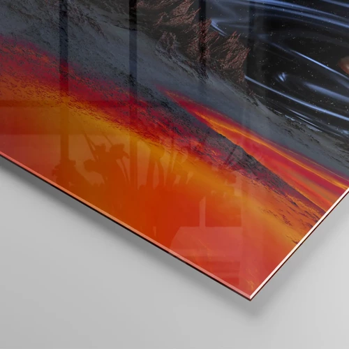 Glasbild - Bild auf glas - Unbekannte Welt - 100x40 cm