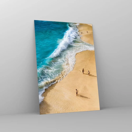 Glasbild - Bild auf glas - Und dann die Sonne, der Strand… - 50x70 cm