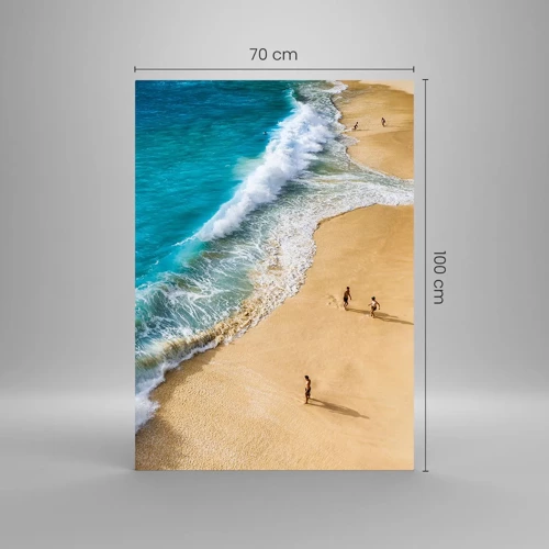 Glasbild - Bild auf glas - Und dann die Sonne, der Strand… - 70x100 cm