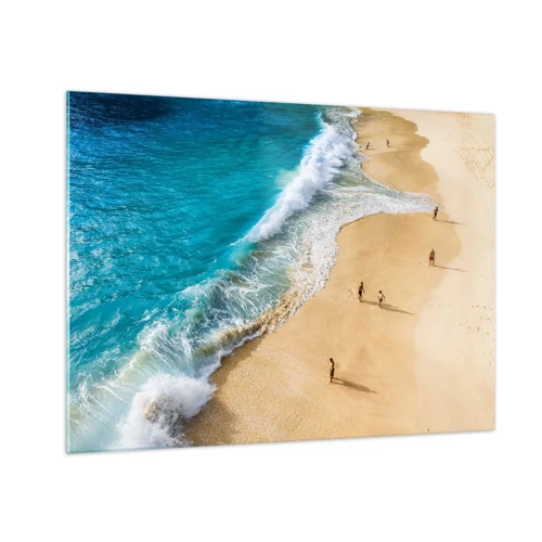 Glasbild - Bild auf glas - Und dann die Sonne, der Strand… - 70x50 cm