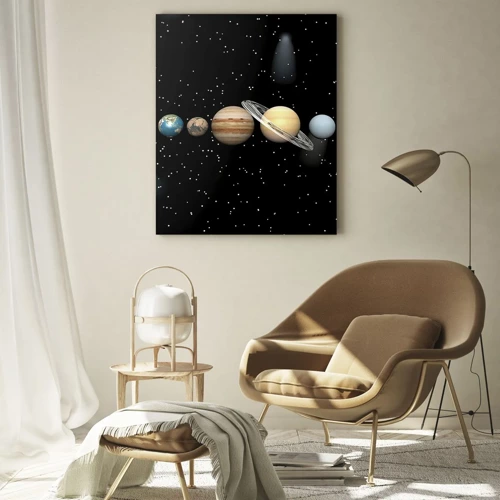 Glasbild - Bild auf glas - Und die Planeten werden verrückt und toben ... - 50x70 cm