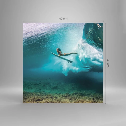 Glasbild - Bild auf glas - Unterwasserwelt - 40x40 cm